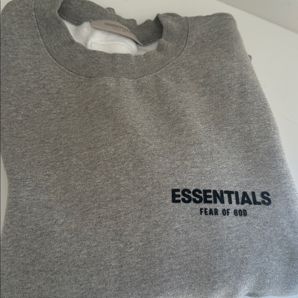 Essentials Heather Gray Crewneck - Picture 5 of 5